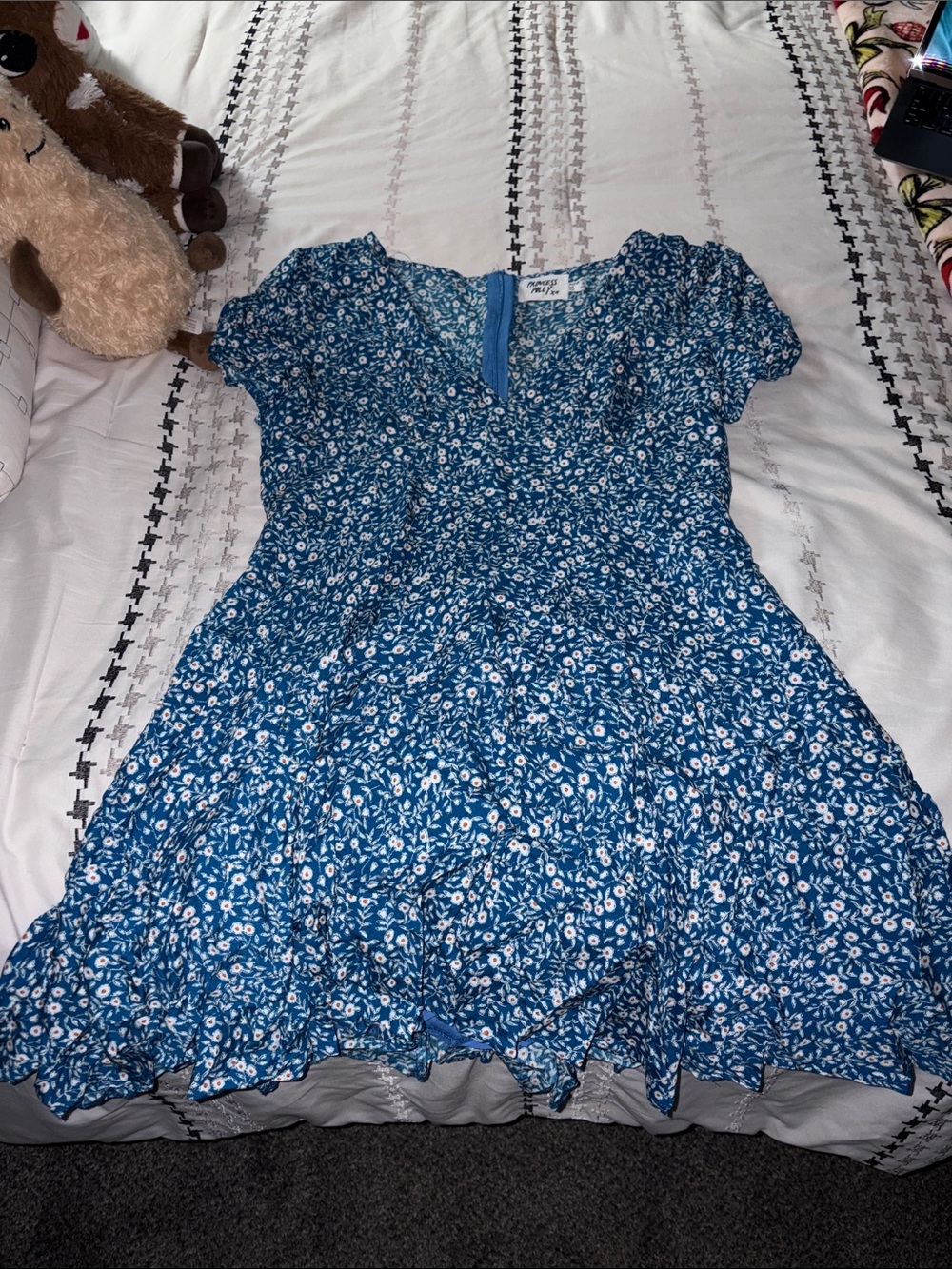 Princess Polly Blue Floral Mini Dress